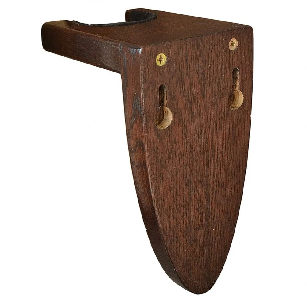 TESLYAR Ash Wood Guitar Wall Mount – Black (Universal)